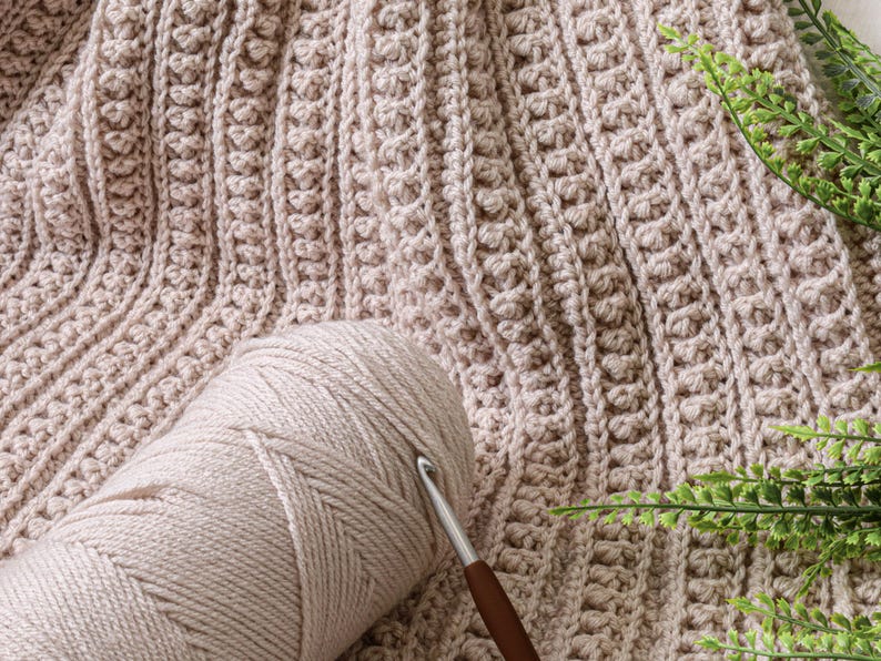 Neutral Blanket Crochet Pattern