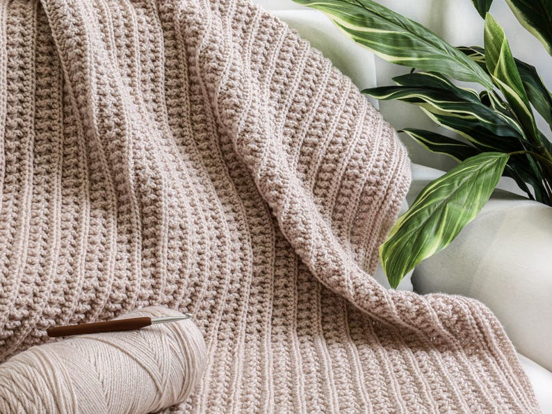 Neutral Blanket Crochet Pattern