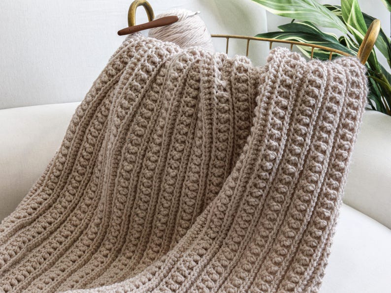 Neutral Blanket Crochet Pattern