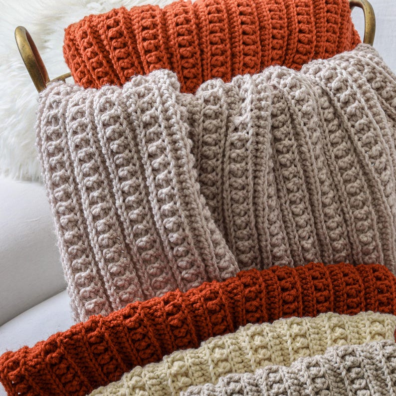 Neutral Blanket Crochet Pattern