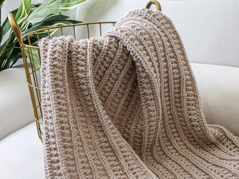 Neutral Blanket Crochet Pattern