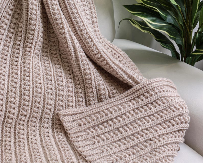 Neutral Blanket Crochet Pattern