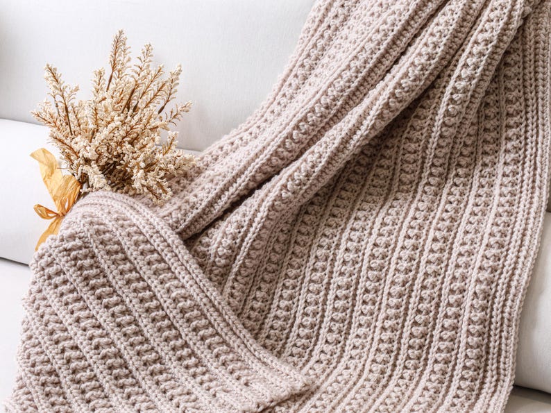 Neutral Blanket Crochet Pattern
