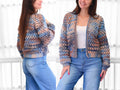 Modèle de cardigan facile au crochet