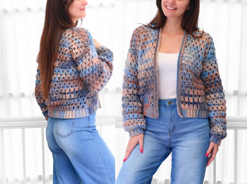 Modèle de cardigan facile au crochet