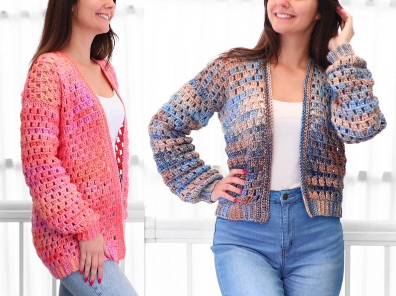 Modèle de cardigan facile au crochet
