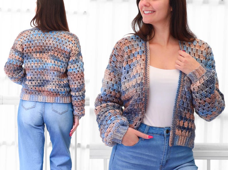 Modèle de cardigan facile au crochet
