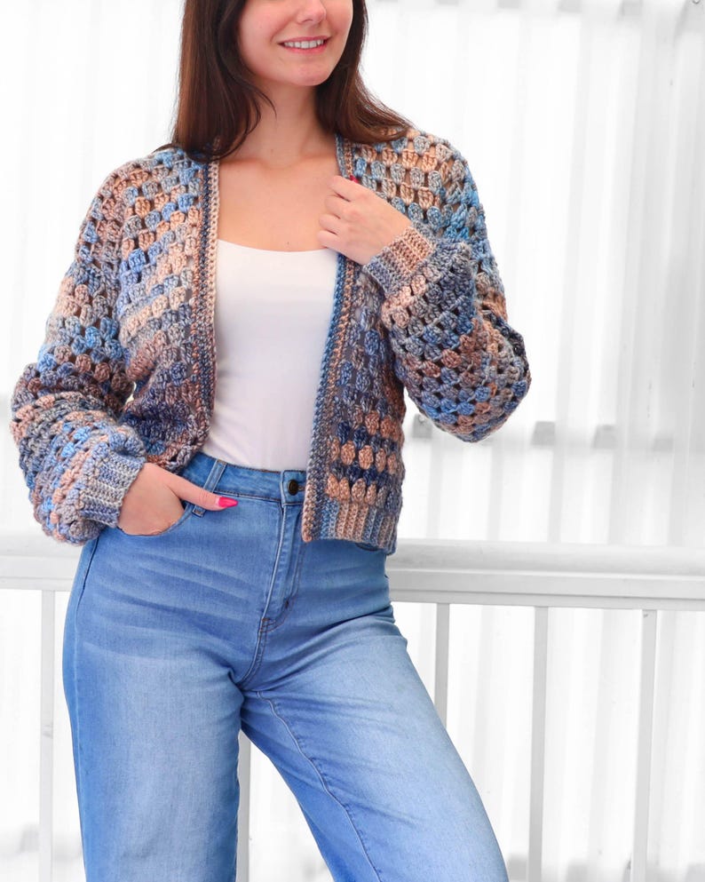 Modèle de cardigan facile au crochet