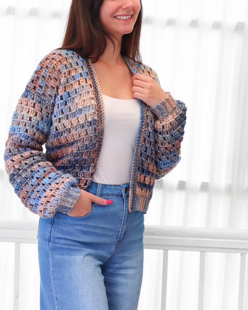 Modèle de cardigan facile au crochet