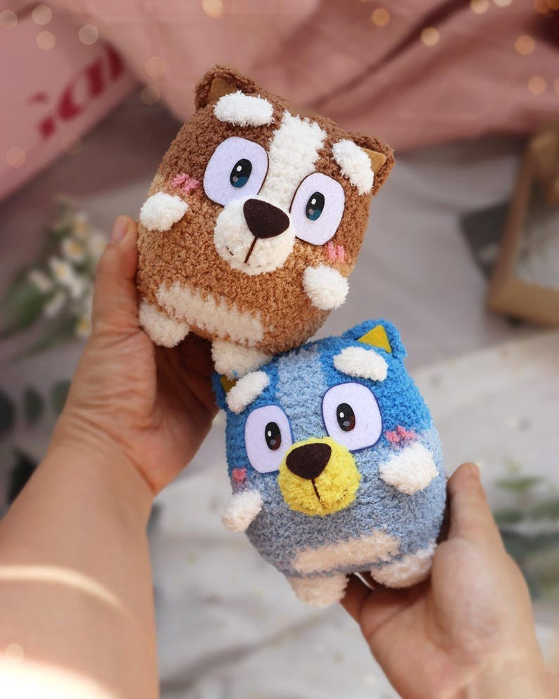 Heeler Dog Friends Crochet Pattern