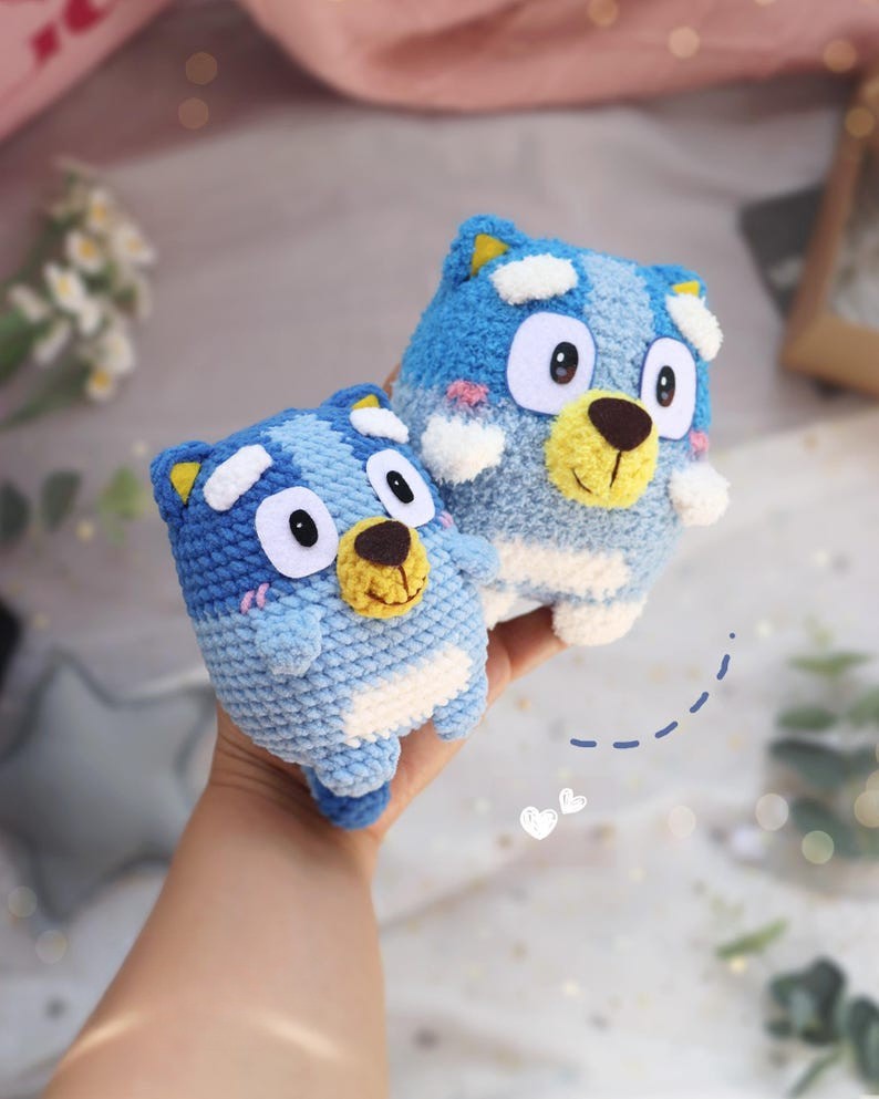 Heeler Dog Friends Crochet Pattern