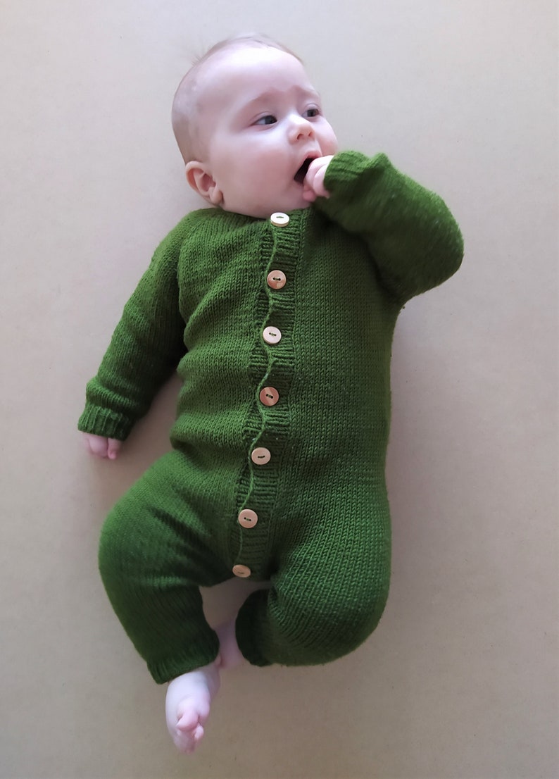 Autumn Baby Overalls Knitting Pattern
