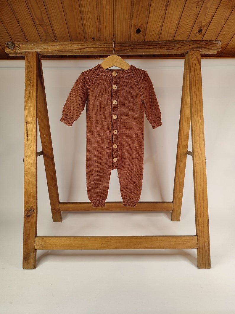 Autumn Baby Overalls Knitting Pattern