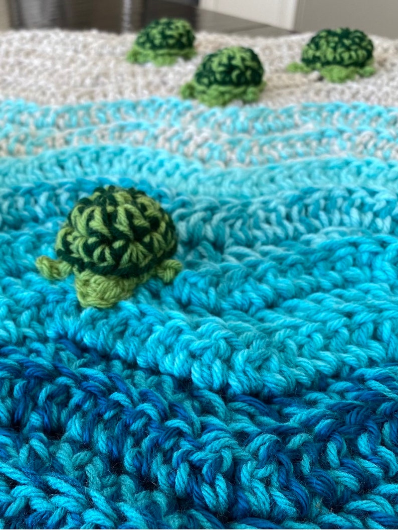 Turtle Tide Blanket Crochet Pattern