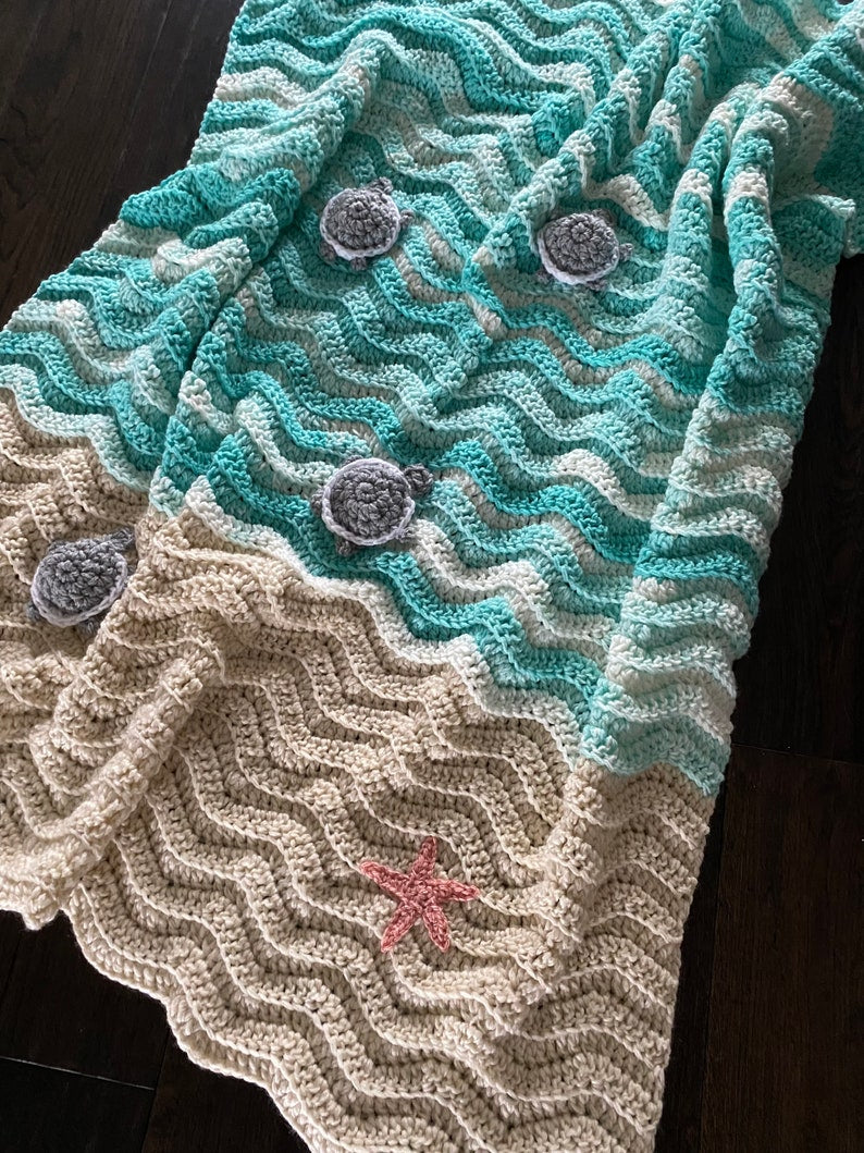Coastal Blanket Crochet Pattern