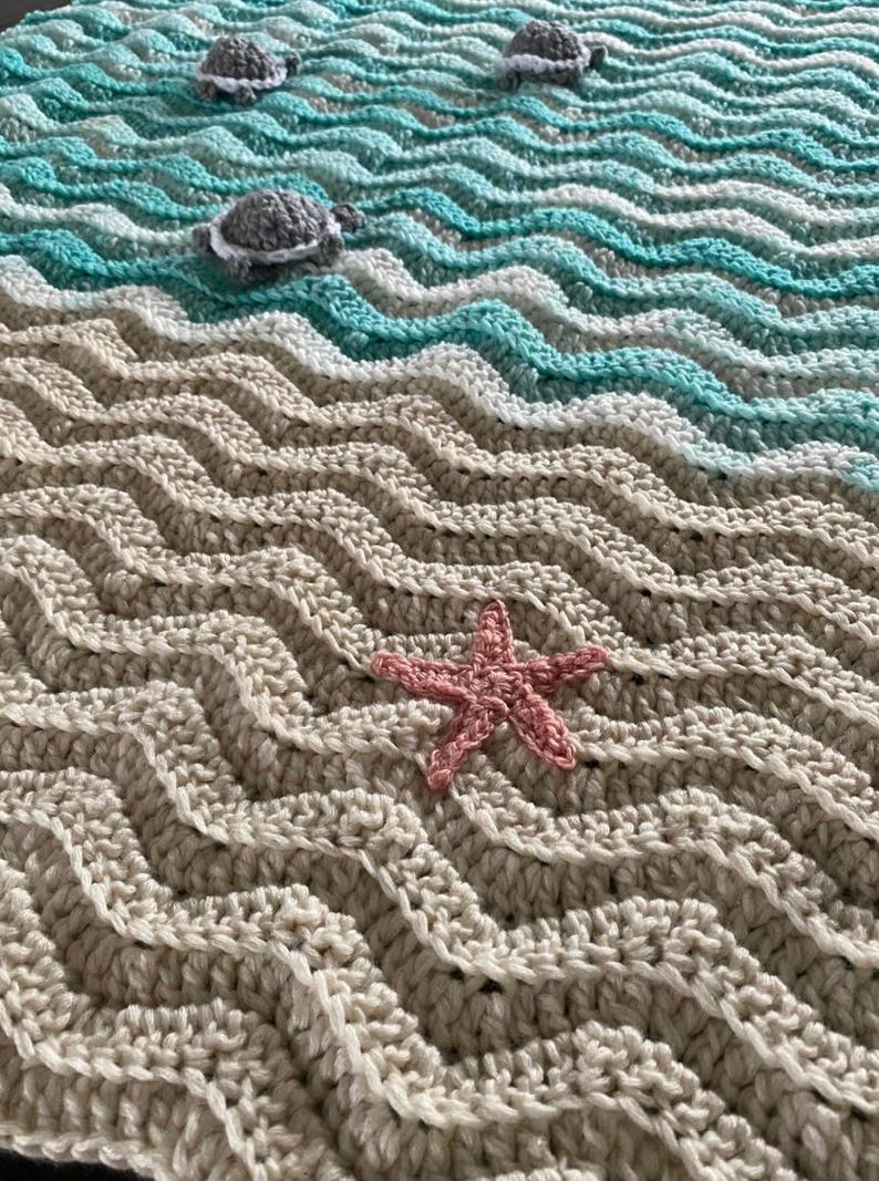 Coastal Blanket Crochet Pattern