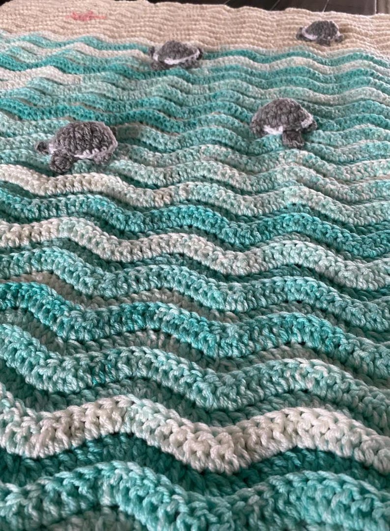 Coastal Blanket Crochet Pattern