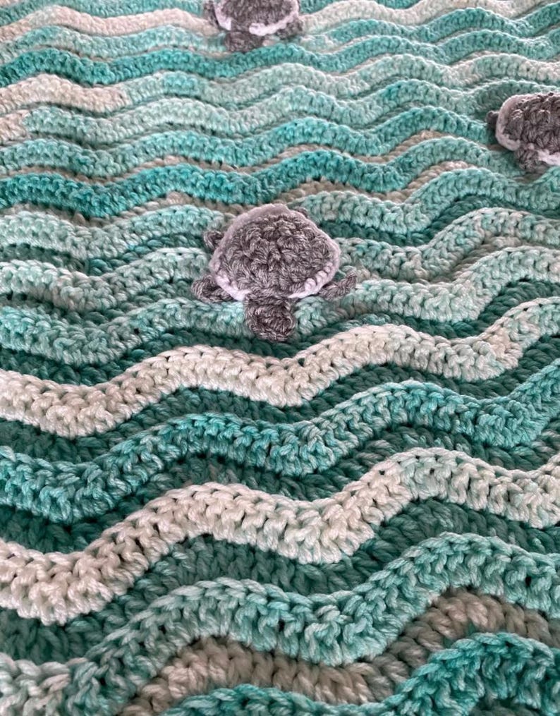 Coastal Blanket Crochet Pattern
