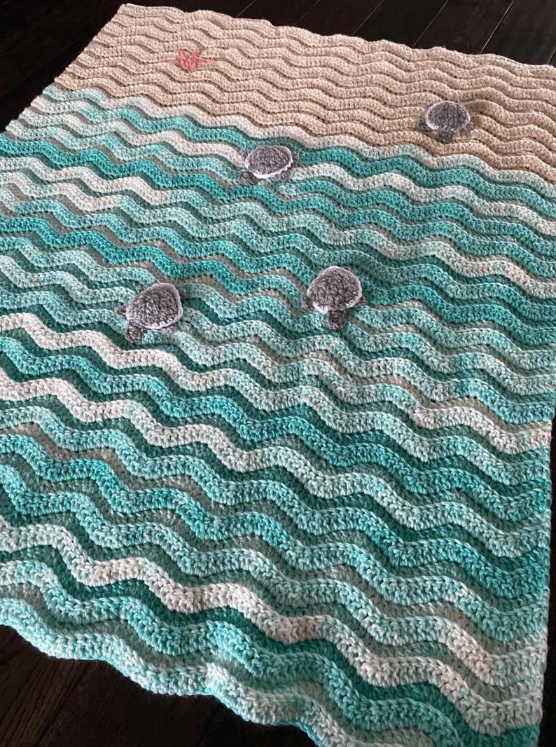 Coastal Blanket Crochet Pattern
