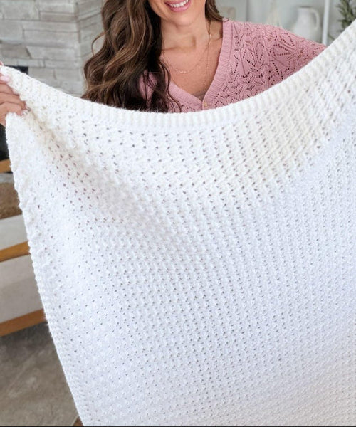 Airy Weave Blanket Crochet Pattern