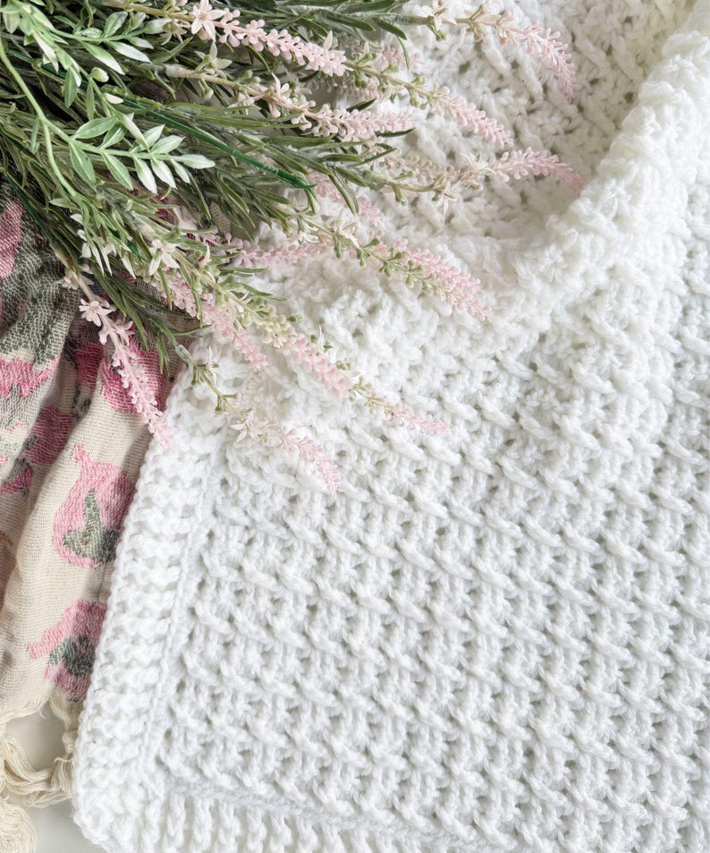 Airy Weave Blanket Crochet Pattern