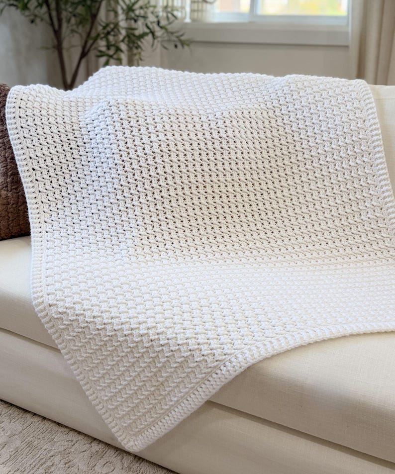 Airy Weave Blanket Crochet Pattern