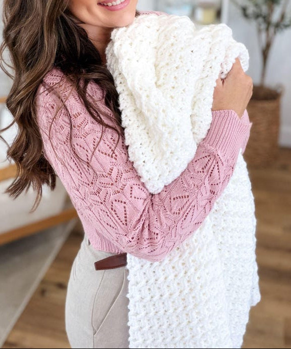 Airy Weave Blanket Crochet Pattern