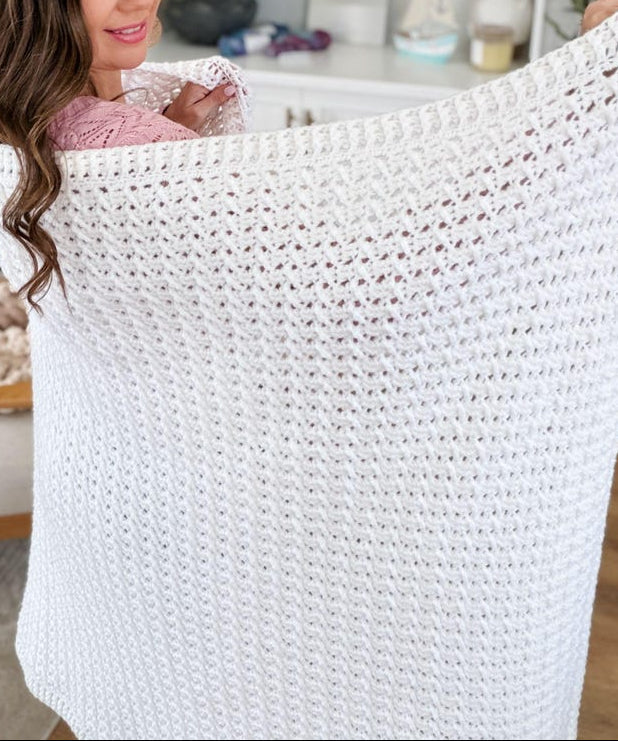 Airy Weave Blanket Crochet Pattern